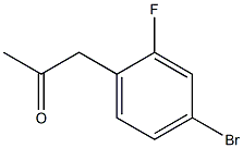 1-(4-bromo-2-fluorophenyl)propan-2-one结构式