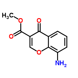 8-氨基-4-氧代-4H-色烯-3-羧酸甲酯结构式