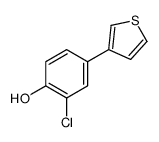 2-chloro-4-thiophen-3-ylphenol Structure