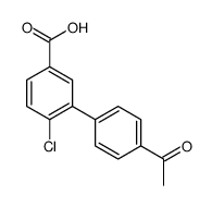 3-(4-acetylphenyl)-4-chlorobenzoic acid Structure
