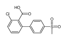 2-chloro-6-(4-methylsulfonylphenyl)benzoic acid Structure