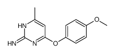 4-(4-Methoxyphenoxy)-6-methyl-2-pyrimidinamine Structure