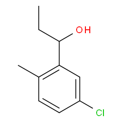 1-(5-氯-2-甲基苯基)丙-1-醇结构式