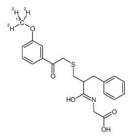 Thiorphan Methoxyacetophenone-13C,d3 Derivative结构式