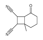 6-methyl-2-oxobicyclo[4.2.0]octane-7,8-dicarbonitrile结构式