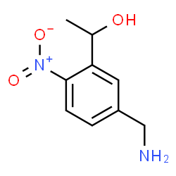1-(5-(氨基甲基)-2-硝基苯基)乙醇结构式