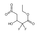 ethyl 2,2-difluoro-3-hydroxy-4-nitrobutanoate结构式