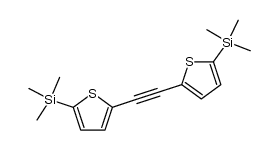 5-trimethylsilyl-2-[(5-trimethylsilyl-2-thienyl)-ethynyl]-thiophene结构式
