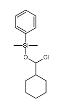 (chloro(cyclohexyl)methoxy)dimethyl(phenyl)silane结构式