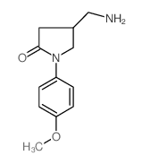 4-氨基甲基-1-(4-甲氧基-苯基)-吡咯烷-2-酮结构式