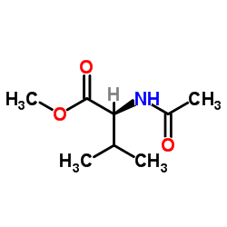 (S)-2-乙酰氨基-3-甲基丁酸甲酯结构式
