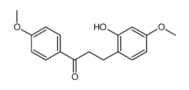 3-(2-hydroxy-4-methoxyphenyl)-1-(4-methoxyphenyl)propan-1-one Structure