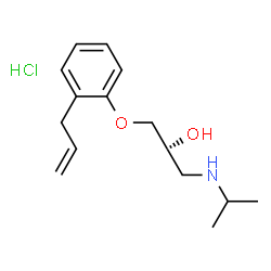 S-(-)-1-Isopropylamino-3-(2-allylphenoxy)-2-propanol hydrochloride Structure