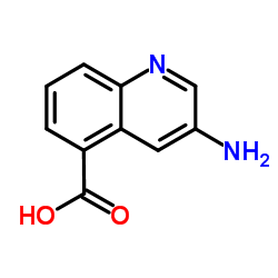 3-氨基喹啉-5-羧酸结构式