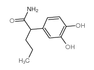 2-(3,4-dihydroxyphenyl)valeramide Structure