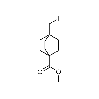 4-(碘甲基)双环[2.2.2]辛烷-1-羧酸甲酯结构式