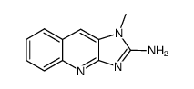 2-氨基-1-甲基咪唑并[4,5-b]喹啉结构式
