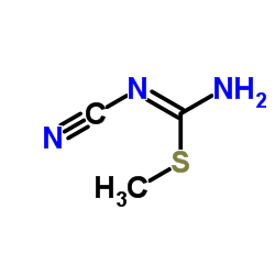 1-cyano-2-methylisothiourea structure