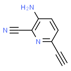 3-氨基-6-炔基吡啶-2-甲腈结构式