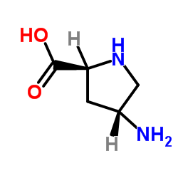 (2S,4R)-4-氨基吡咯烷-2-羧酸结构式