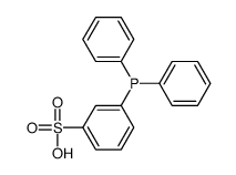 3-diphenylphosphanylbenzenesulfonic acid Structure