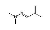 (E)-1,1-dimethyl-2-(2-methylallylidene)hydrazine结构式