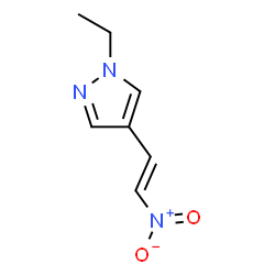 (E)-1-乙基-4-(2-硝基乙烯基)-1H-吡唑结构式