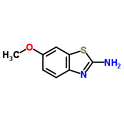 2-氨基-6-甲氧基苯骈噻唑结构式