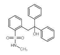 Benzenesulfonamide,2-(2-hydroxy-2,2-diphenylethyl)-N-methyl-结构式