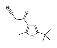 3-[5-(TERT-BUTYL)-2-METHYL-3-FURYL]-3-OXOPROPANENITRILE structure