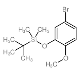 2-(叔丁基二甲基甲硅烷基氧基)-4-溴苯甲醚结构式