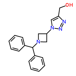 {1-[1-(Diphenylmethyl)-3-azetidinyl]-1H-1,2,3-triazol-4-yl}methanol Structure