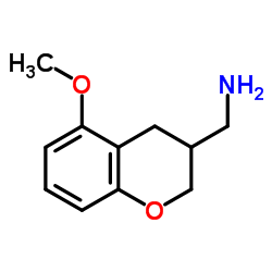 1-(5-Methoxy-3,4-dihydro-2H-chromen-3-yl)methanamine结构式