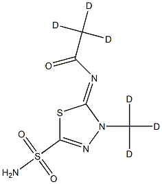 Methazolamide-d6 Structure