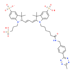 Sulfo-Cy3-Methyltetrazine Structure
