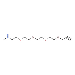 Propargyl-PEG4-methylamine Structure