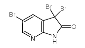 3,3,5-三溴-1H-吡咯[2,3-b]吡啶-2-酮结构式