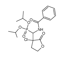 2-[benzoylamino(diisopropylphosphoryl)methyl]-2-chloro-4-butanolide Structure