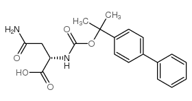 L-Asparagine,N2-[(1-[1,1'-biphenyl]-4-yl-1-methylethoxy)carbonyl]- Structure
