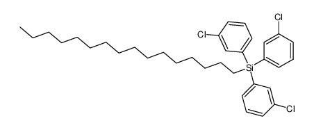 Hexadecyl-tri-[m-chlor-phenyl]-silan结构式