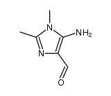 5-amino-1,2-dimethylimidazole-4-carbaldehyde Structure