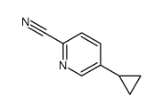 2-Pyridinecarbonitrile,5-cyclopropyl-(9CI)结构式