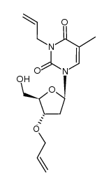 3'-O-,N3-diallyl thymidine Structure
