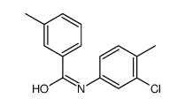 N-(3-Chloro-4-methylphenyl)-3-methylbenzamide结构式