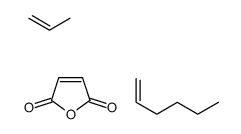 furan-2,5-dione,hex-1-ene,prop-1-ene Structure