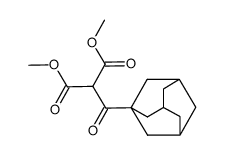 2-(adamantane-1-carbonyl)-malonic acid dimethyl ester结构式