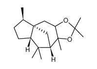 (4aR,5R,7aS,9R)-octahydro-2,2,5,8,8,9a-hexamethyl-4H-4a,9-methanoazuleno(5,6-d)-1,3-dioxole结构式