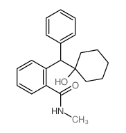 Benzamide,2-[(1-hydroxycyclohexyl)phenylmethyl]-N-methyl- Structure