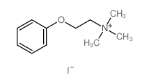 Ethanaminium,N,N,N-trimethyl-2-phenoxy-, iodide (1:1) Structure