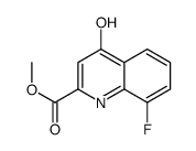 METHYL 8-FLUORO-4-HYDROXYQUINOLINE-2-CARBOXYLATE Structure